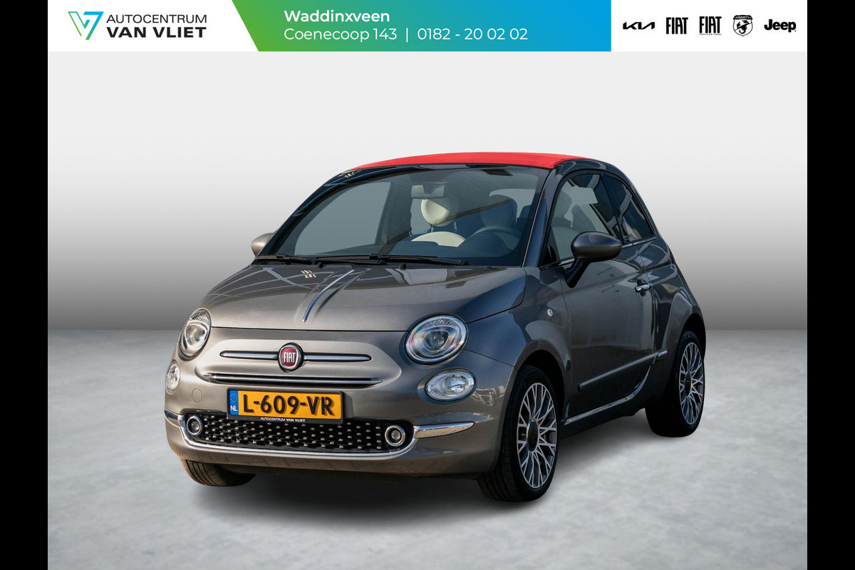 Fiat 500C 1.2 Star Fiat 500 1.2 Lounge l Rosso Cabriodak l Automaat