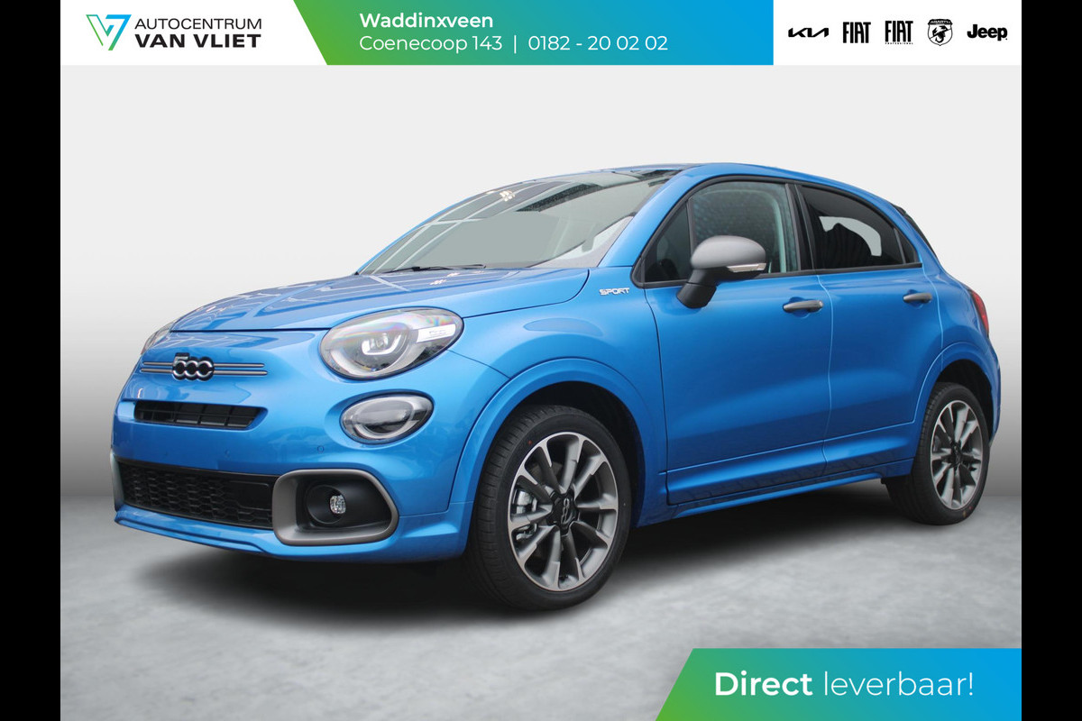 Fiat 500X 1.5 Hybrid Sport | Automaat | Navi | Clima | Camera | Keyless | Cruise | Apple Carplay | BSM | 18" Fiat 500X 1.5 Hybrid Sport | Automaat | Navi | Clima | Camera | Keyless | Cruise | Apple Carplay | BSM | 18"