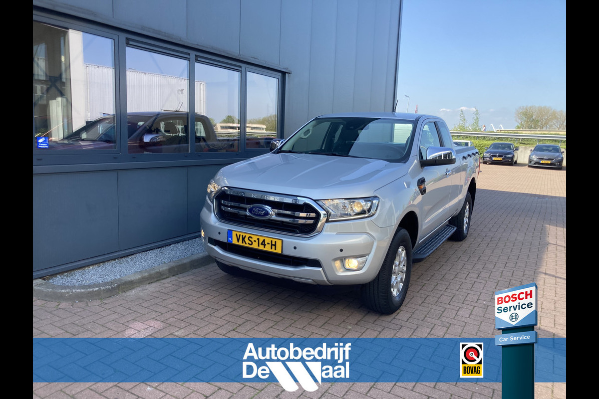 Ford Ranger 2.0 TDCi Euro6 170pk 4WD Automaat XLT Super Cab CARPLAY/CRUISE/PDC/TREKHAAK/VERW.VOORRUIT