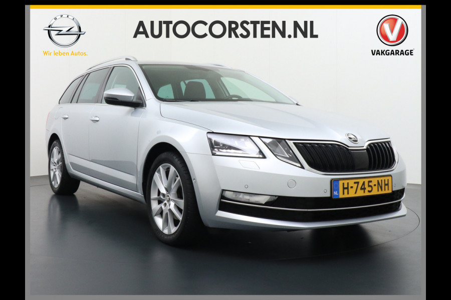 Škoda Octavia Combi 1.5T-150PK AUT-7 Navi Apple Carplay Android 17" Ecc Stoelverwarming Voorruitverwarming DAB PDC Business Edition Plus Keyless Regen-Lichtsensor Bluetooth Led Wifi Greentech 1500kg trekgewicht EURO6