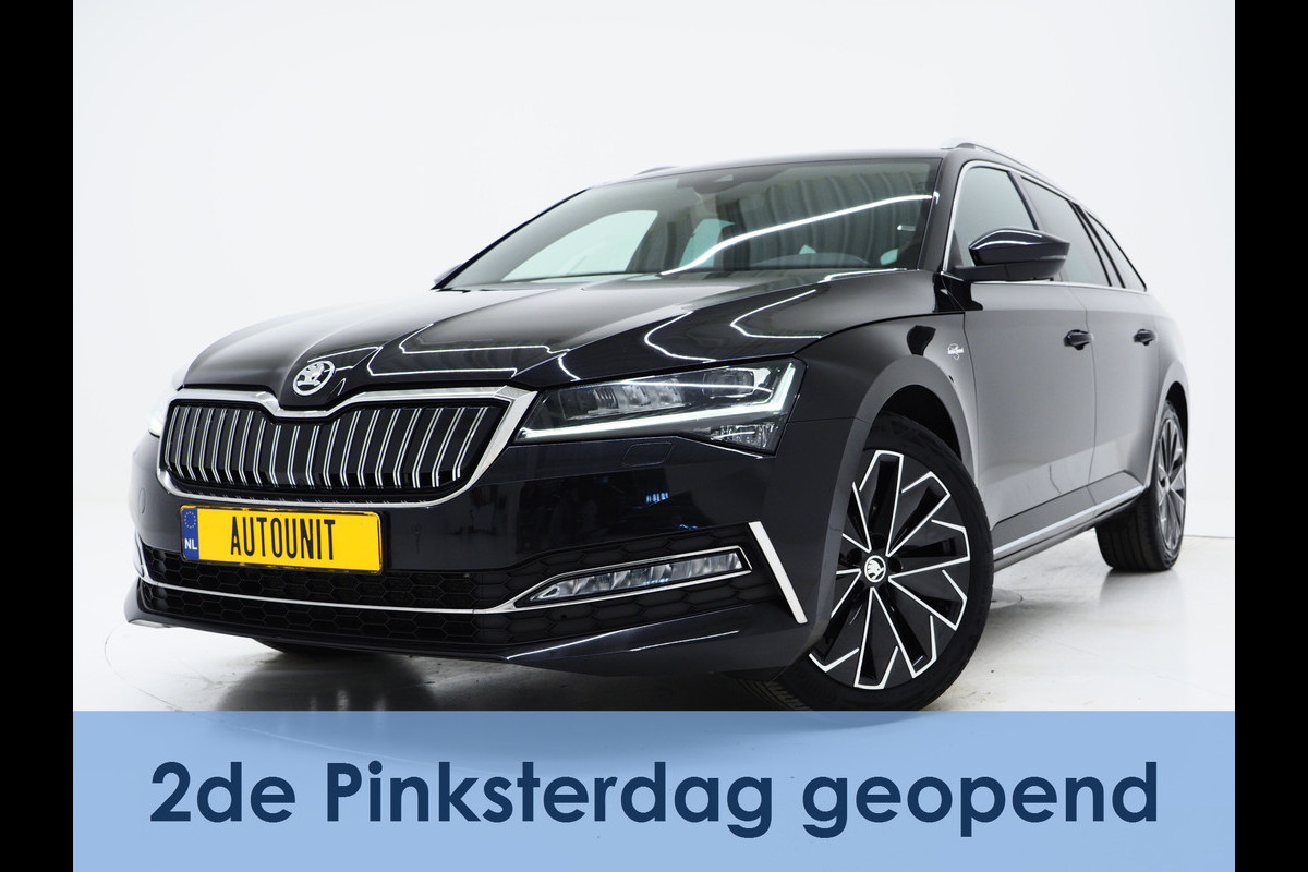 Škoda Superb Combi 1.4 TSI iV Laurin & Klement | Massage | Canton | 360 | Keyless | Adaptive Cruise | Memory | Trekhaak Škoda Superb Combi 1.4 TSI iV Laurin & Klement | Massage | Canton | 360 | Keyless | Adaptive Cruise | Memory | Trekhaak
