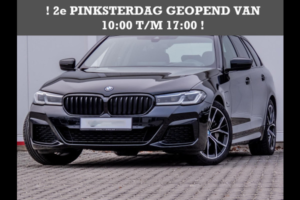 BMW 5 Serie Touring 530e M-SPORT ** LASER, LEDER, PANORAMA, TREKH, CARBON SCHWARZ ** € 37.000,= onder NP - Ex BMW-AG ** ** INFORMEER OOK NAAR ONZE AANTREKKELIJKE FINANCIAL-LEASE TARIEVEN **