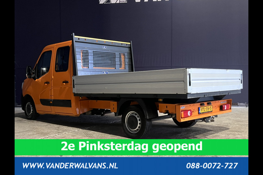Renault Master 2.3 dCi 135 pk RIJKLAAR Pick up Open laadbak Dubbele cabine Euro6 Airco | 7-Zits | 2500kg Trekhaak Bluetooth-telefoonvoorbereiding