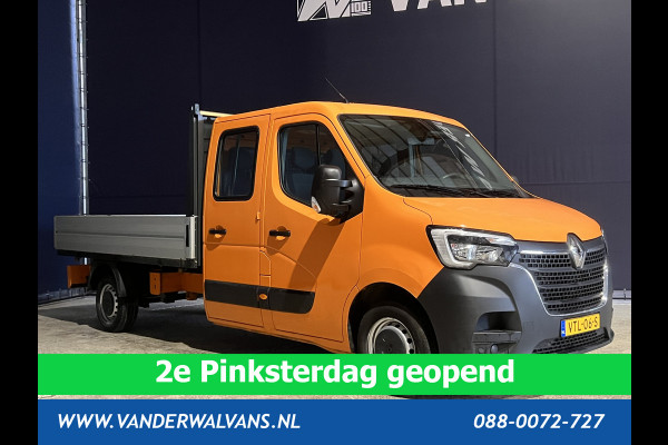 Renault Master 2.3 dCi 135 pk RIJKLAAR Pick up Open laadbak Dubbele cabine Euro6 Airco | 7-Zits | 2500kg Trekhaak Bluetooth-telefoonvoorbereiding