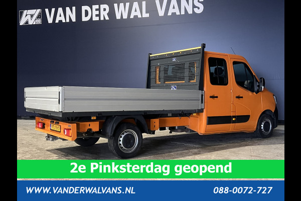 Renault Master 2.3 dCi 135 pk RIJKLAAR Pick up Open laadbak Dubbele cabine Euro6 Airco | 7-Zits | 2500kg Trekhaak Bluetooth-telefoonvoorbereiding