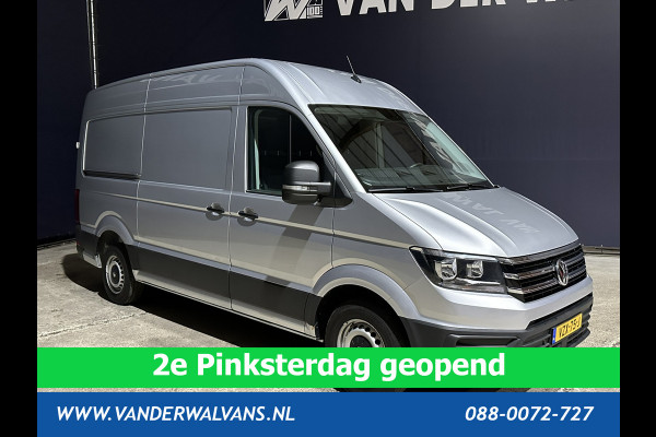 Volkswagen Crafter 2.0 TDI 140 pk L3H3 L2H2 Euro6 # Airco | 3000kg Trekvermogen | Cruisecontrol | Parkeersensoren Bijrijdersbank, verwarmde voorruit, multimedia voorbereiding, zilver
