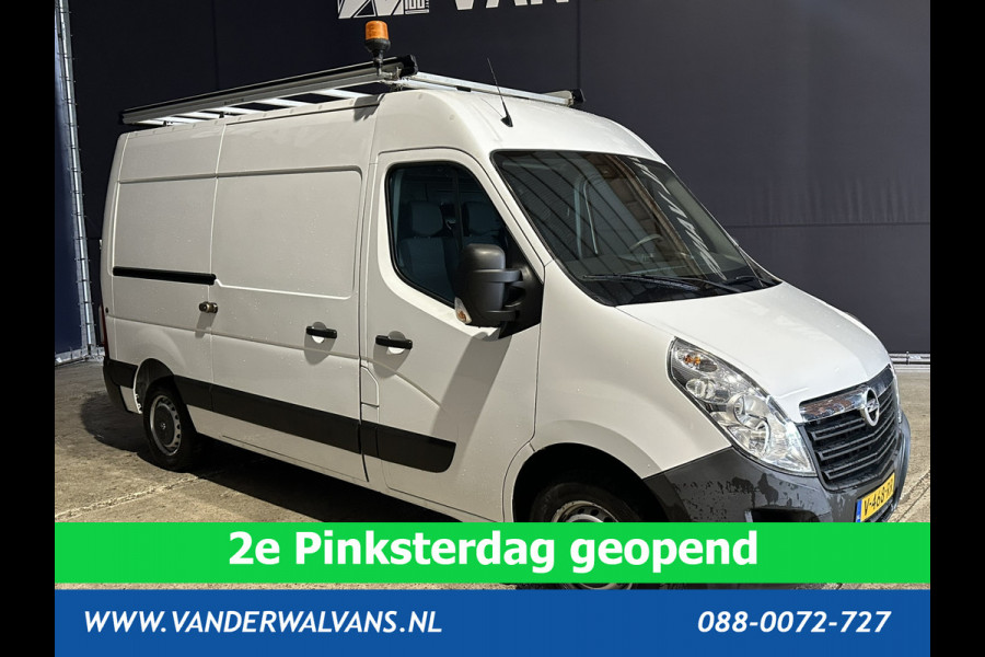 Opel Movano 2.3 CDTI 146pk L2H2 Euro6 Airco | Imperiaal | Trap | Camera | Navigatie | 2500kg Trekhaak Cruisecontrol, Parkeersensoren, Bijrijdersbank