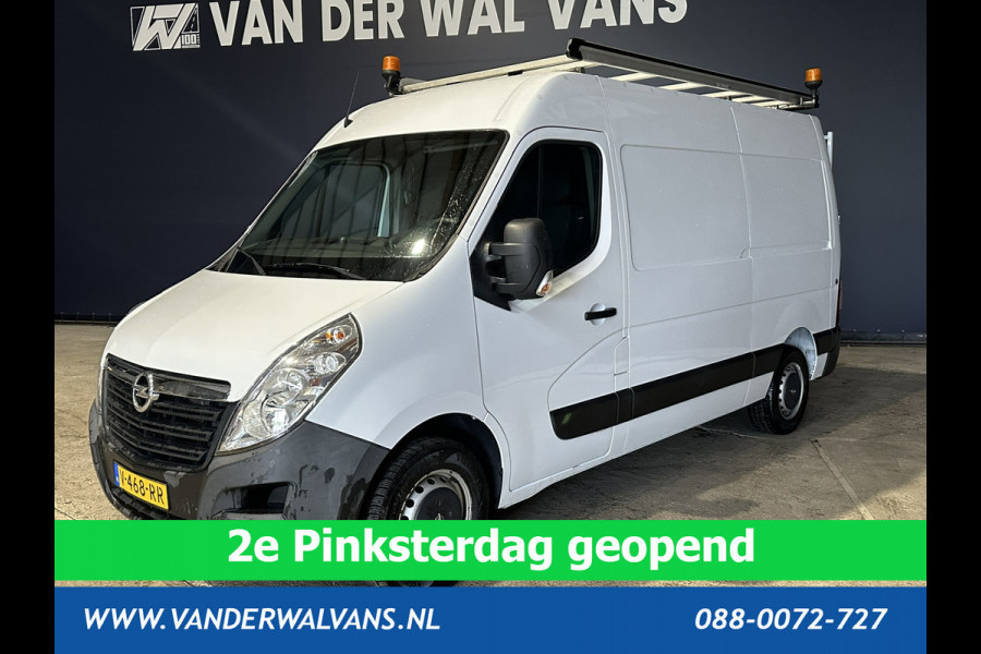 Opel Movano 2.3 CDTI 146pk L2H2 Euro6 Airco | Imperiaal | Trap | Camera | Navigatie | 2500kg Trekhaak Cruisecontrol, Parkeersensoren, Bijrijdersbank