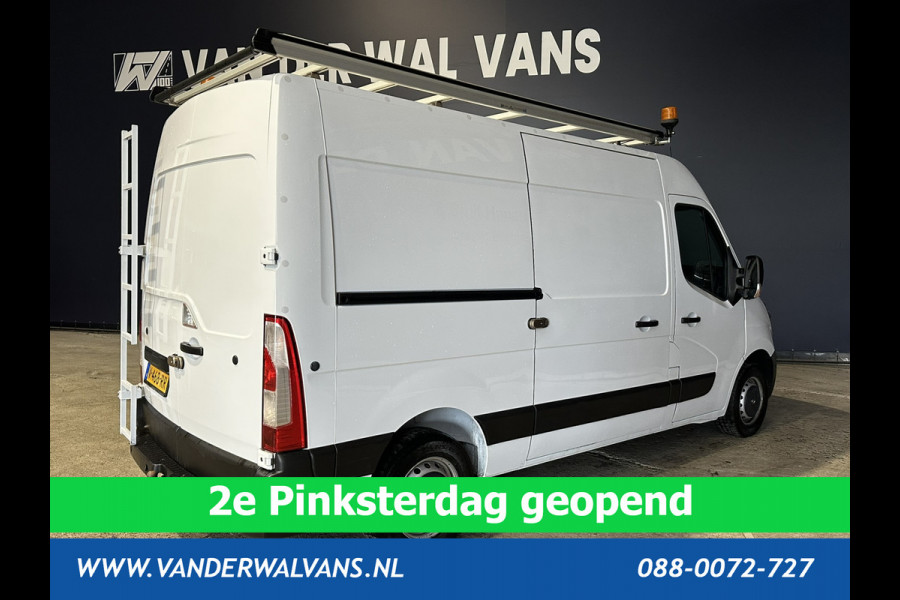 Opel Movano 2.3 CDTI 146pk L2H2 Euro6 Airco | Imperiaal | Trap | Camera | Navigatie | 2500kg Trekhaak Cruisecontrol, Parkeersensoren, Bijrijdersbank