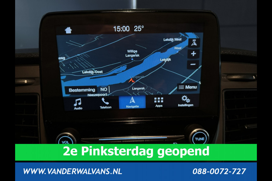 Ford Transit Custom 2.0 TDCI L1H1 Euro6 Airco | Navigatie | Cruisecontrol | Parkeersensoren | LED | Stoelverwarming Achterklep, Android Auto, 2500kg trekvermogen