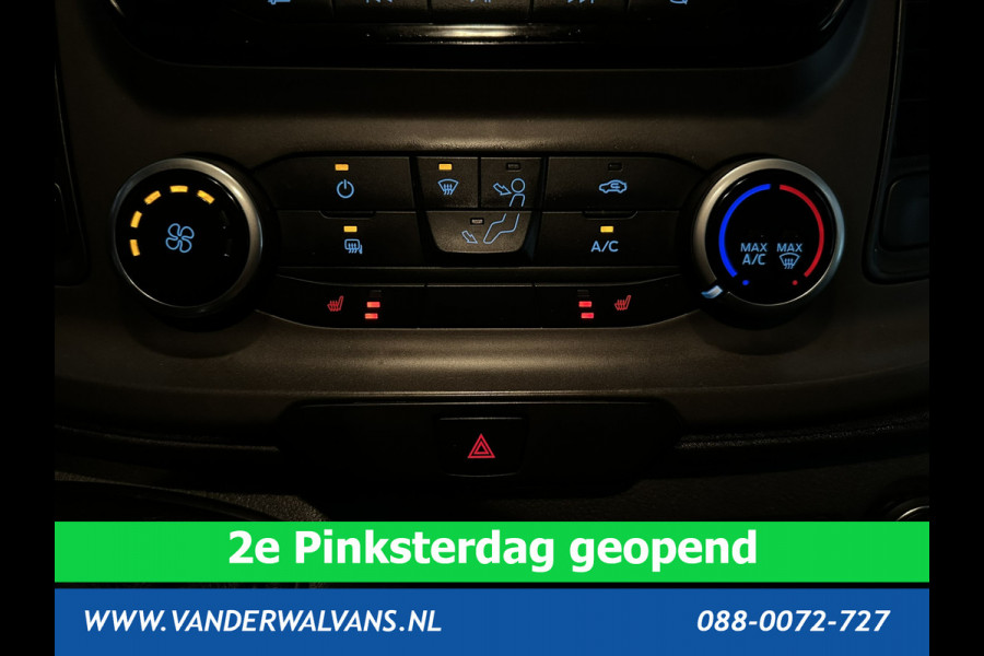 Ford Transit Custom 2.0 TDCI L1H1 Euro6 Airco | Navigatie | Cruisecontrol | Parkeersensoren | LED | Stoelverwarming Achterklep, Android Auto, 2500kg trekvermogen