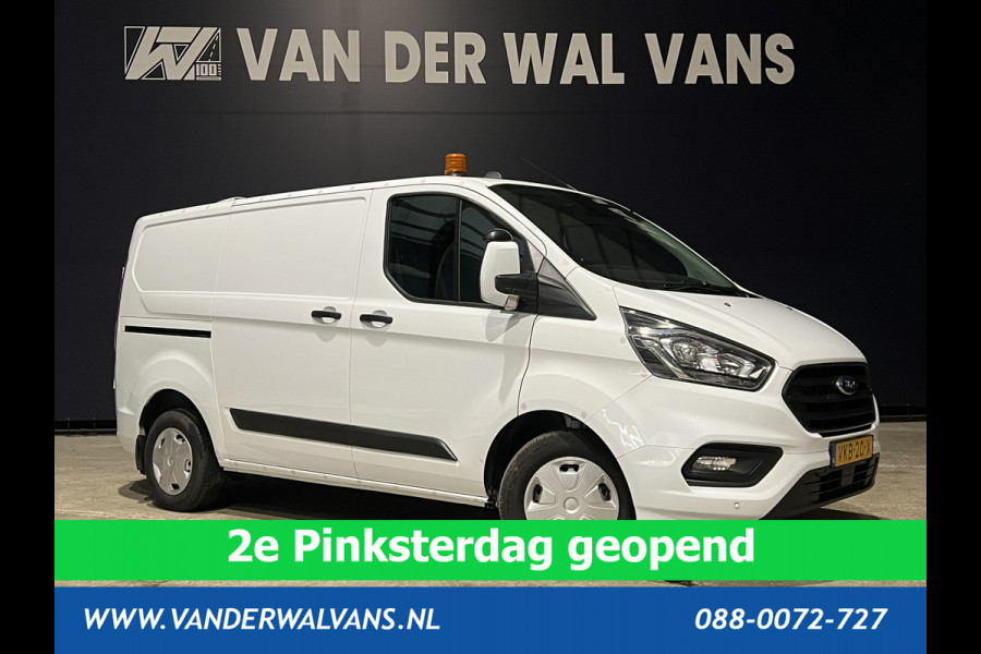 Ford Transit Custom 2.0 TDCI L1H1 inrichting Euro6 Airco | Camera | LED | 2500kg Trekhaak | Omvormer, Cruisecontrol, Parkeersensoren, Android auto, bijrijdersbank, verwarmde voorruit