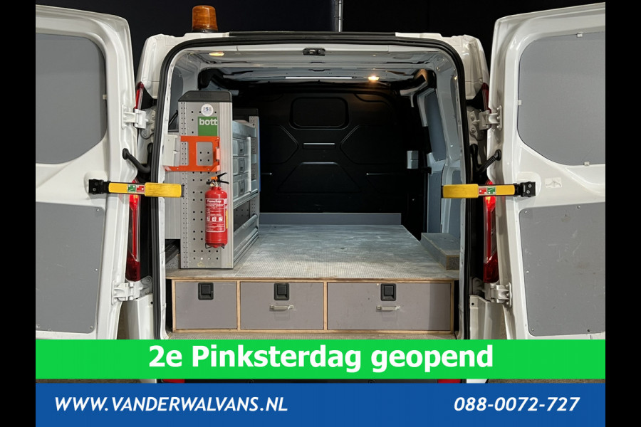 Ford Transit Custom 2.0 TDCI L1H1 inrichting Euro6 Airco | Camera | LED | 2500kg Trekhaak | Omvormer, Cruisecontrol, Parkeersensoren, Android auto, bijrijdersbank, verwarmde voorruit