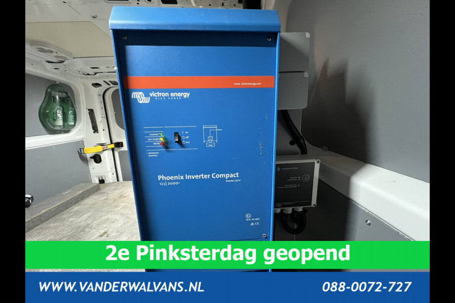 Ford Transit Custom 2.0 TDCI L1H1 inrichting Euro6 Airco | Camera | LED | 2500kg Trekhaak | Omvormer, Cruisecontrol, Parkeersensoren, Android auto, bijrijdersbank, verwarmde voorruit