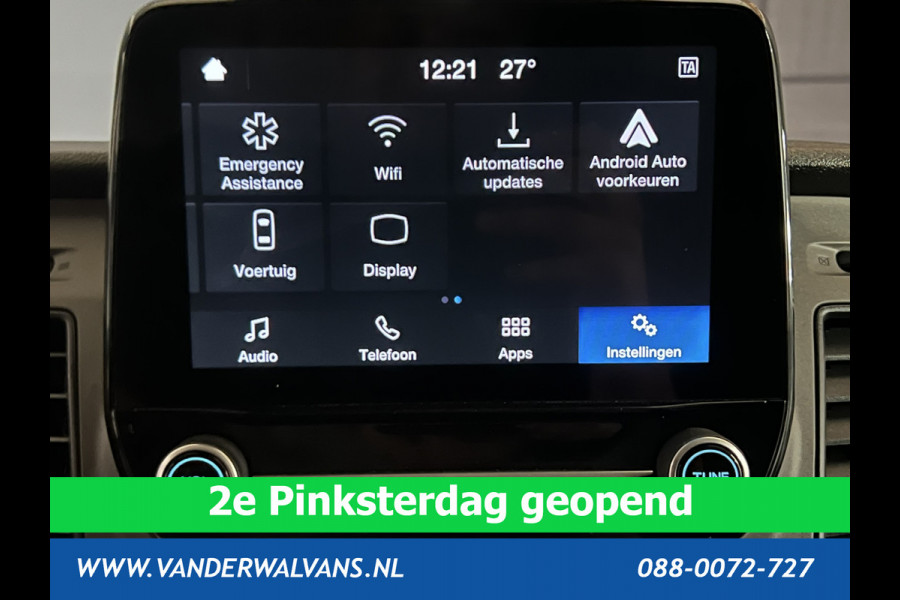Ford Transit Custom 2.0 TDCI L1H1 inrichting Euro6 Airco | Camera | LED | 2500kg Trekhaak | Omvormer, Cruisecontrol, Parkeersensoren, Android auto, bijrijdersbank, verwarmde voorruit