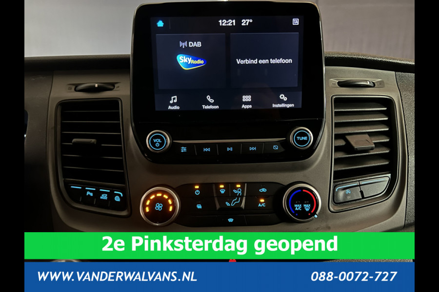 Ford Transit Custom 2.0 TDCI L1H1 inrichting Euro6 Airco | Camera | LED | 2500kg Trekhaak | Omvormer, Cruisecontrol, Parkeersensoren, Android auto, bijrijdersbank, verwarmde voorruit