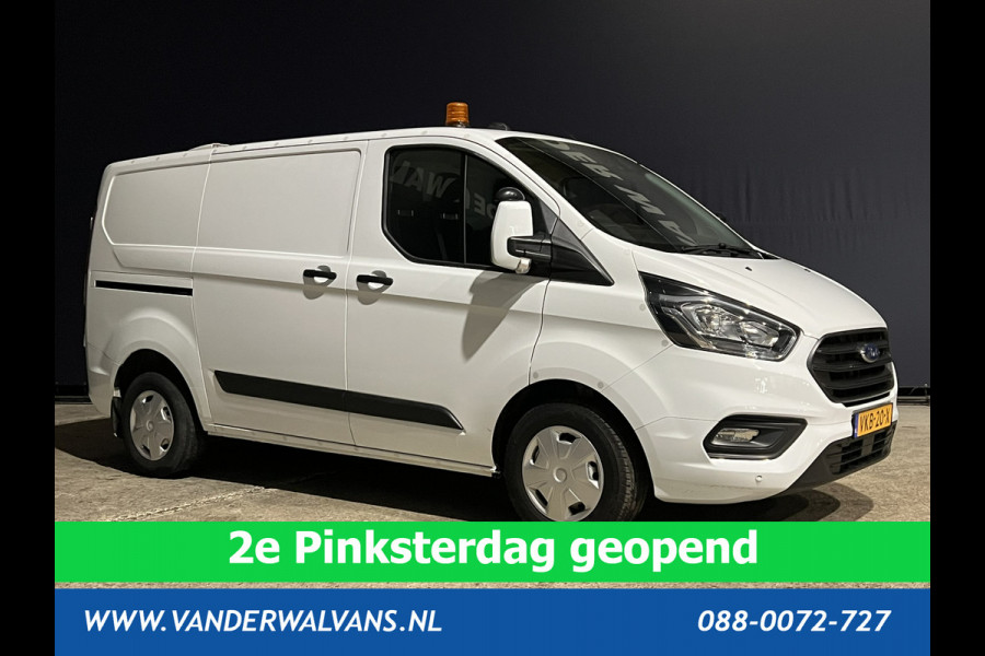 Ford Transit Custom 2.0 TDCI L1H1 inrichting Euro6 Airco | Camera | LED | 2500kg Trekhaak | Omvormer, Cruisecontrol, Parkeersensoren, Android auto, bijrijdersbank, verwarmde voorruit
