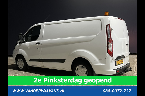 Ford Transit Custom 2.0 TDCI L1H1 inrichting Euro6 Airco | Camera | LED | 2500kg Trekhaak | Omvormer, Cruisecontrol, Parkeersensoren, Android auto, bijrijdersbank, verwarmde voorruit