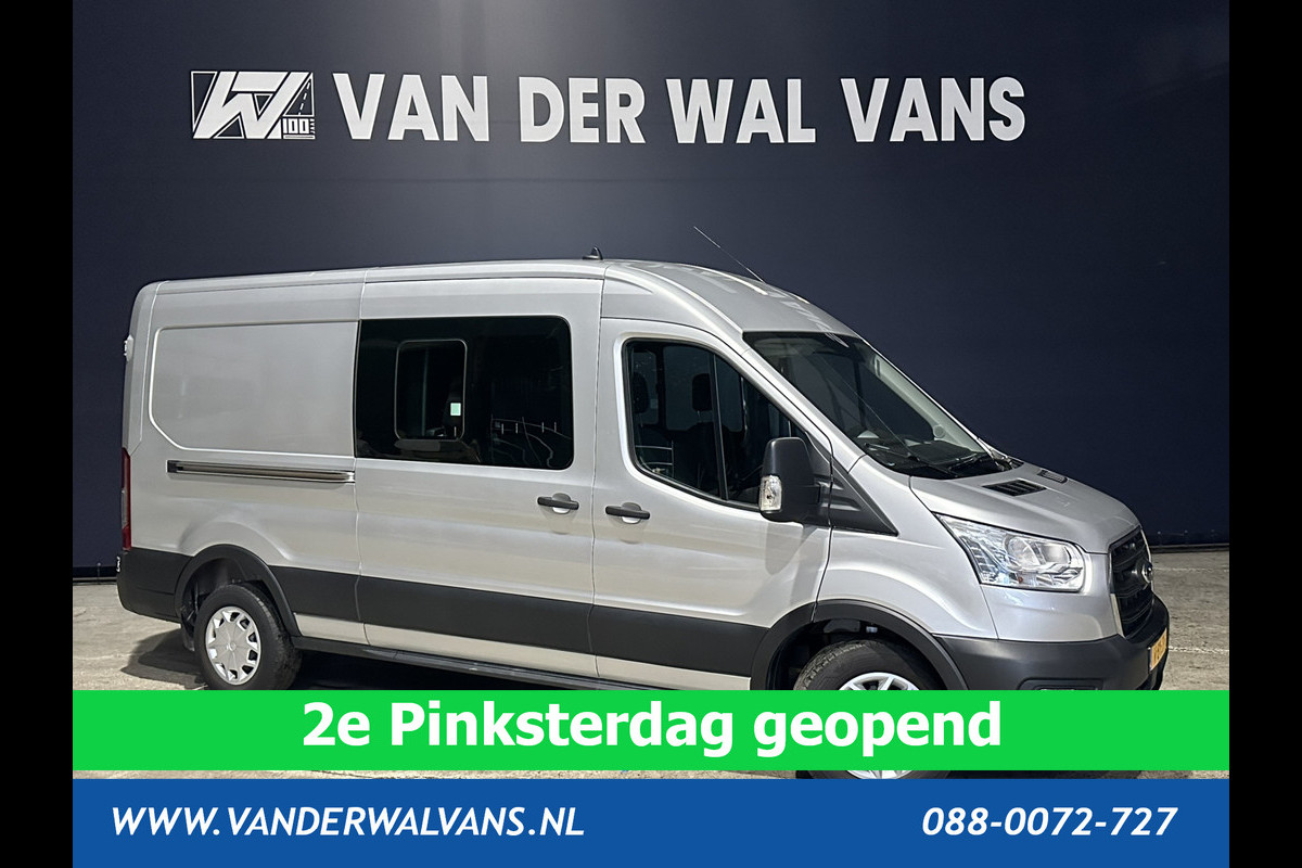 Ford Transit 2.0 TDCI 130pk L3H2 Dubbele cabine Euro6 # Airco | 5-Zits | 2500kg Trekhaak | LED | Cruisecontrol Parkeersensoren, verwarmde voorruit Ford Transit 2.0 TDCI 130pk L3H2 Dubbele cabine Euro6 # Airco | 5-Zits | 2500kg Trekhaak | LED | Cruisecontrol Parkeersensoren, verwarmde voorruit
