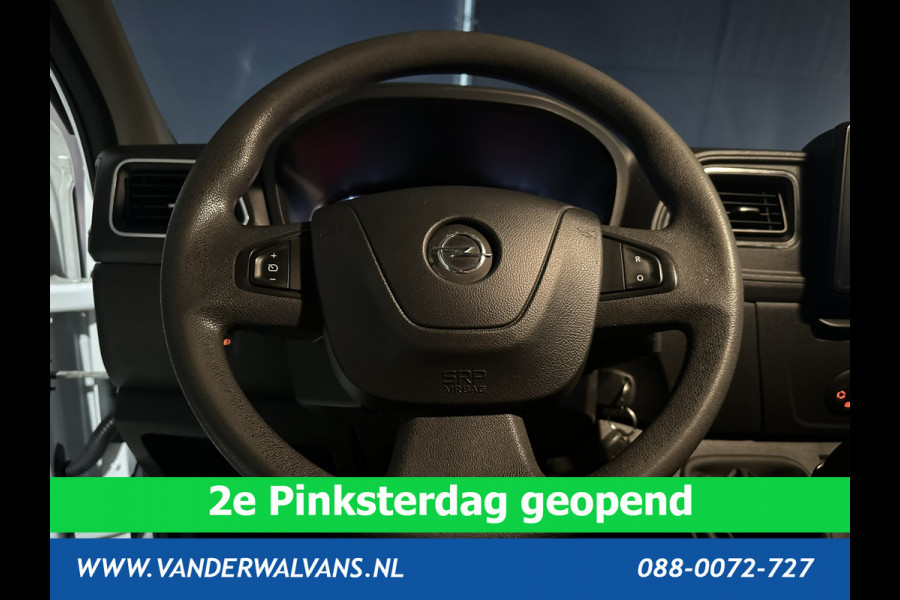 Opel Movano 2.3 Turbo 150pk L2H2 Euro6 Airco | Leder | 2500kg Trekhaak | Navigatie | Camera cruisecontrol, parkeersensoren, LED, bijrijdersbank