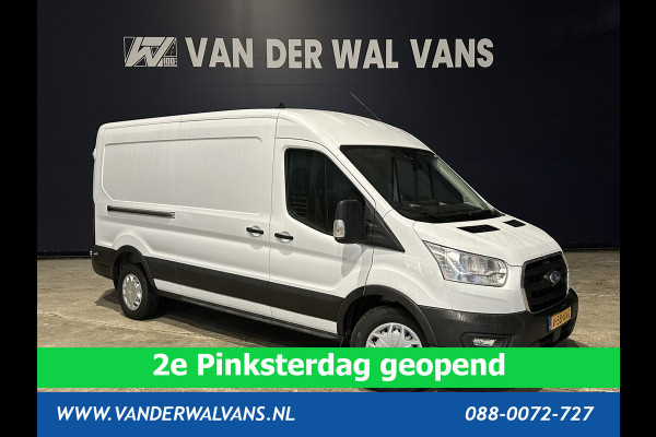 Ford Transit 2.0 TDCI 131pk L3H2 Euro6 Airco | Camera | Navigatie | Apple Carplay | Cruisecontrol Stoelverwarming, Verwarmde voorruit, Parkeersensoren, Bijrijdersbank, 2500kg trekvermogen