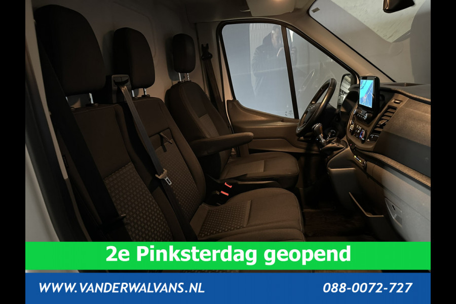 Ford Transit 2.0 TDCI 131pk L3H2 Euro6 Airco | Camera | Navigatie | Apple Carplay | Cruisecontrol Stoelverwarming, Verwarmde voorruit, Parkeersensoren, Bijrijdersbank, 2500kg trekvermogen