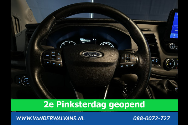Ford Transit 2.0 TDCI 131pk L3H2 Euro6 Airco | Camera | Navigatie | Apple Carplay | Cruisecontrol Stoelverwarming, Verwarmde voorruit, Parkeersensoren, Bijrijdersbank, 2500kg trekvermogen