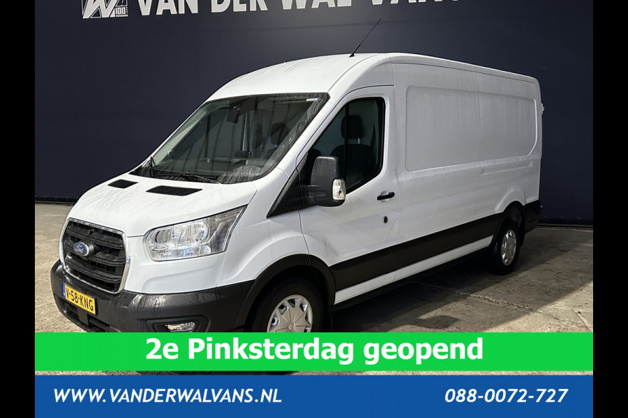 Ford Transit 2.0 TDCI 131pk L3H2 Euro6 Airco | Camera | Navigatie | Apple Carplay | Cruisecontrol Stoelverwarming, Verwarmde voorruit, Parkeersensoren, Bijrijdersbank, 2500kg trekvermogen
