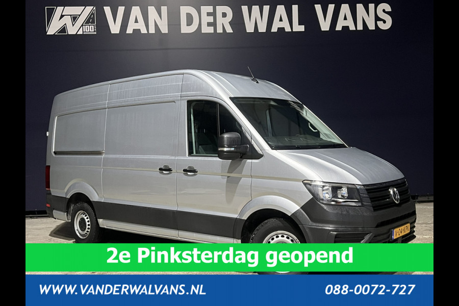 Volkswagen Crafter 2.0 TDI 140 pk L3H3 L2H2 Euro6 Airco | Navigatie | Apple Carplay | Cruisecontrol Android Auto, Bijrijdersbank, 3000kg trekvermogen, zilver