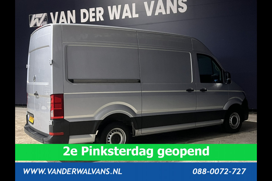 Volkswagen Crafter 2.0 TDI 140 pk L3H3 L2H2 Euro6 Airco | Navigatie | Apple Carplay | Cruisecontrol Android Auto, Bijrijdersbank, 3000kg trekvermogen, zilver
