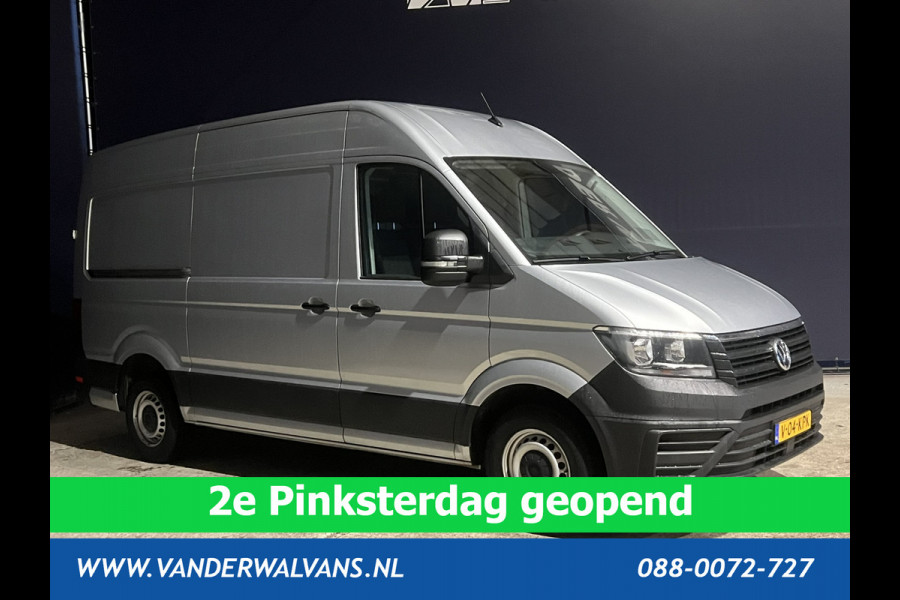 Volkswagen Crafter 2.0 TDI 140 pk L3H3 L2H2 Euro6 Airco | Navigatie | Apple Carplay | Cruisecontrol Android Auto, Bijrijdersbank, 3000kg trekvermogen, zilver