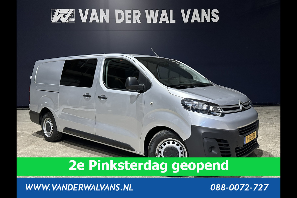 Citroën Jumpy 2.0 BlueHDI **MARGE, GEEN BTW** 123pk L3H1 XL Dubbele cabine Euro6 Airco | 2500kg Trekhaak Navigatie, Cruisecontrol, Apple Carplay, Parkeersensoren, 5-Zits Citroën Jumpy 2.0 BlueHDI **MARGE, GEEN BTW** 123pk L3H1 XL Dubbele cabine Euro6 Airco | 2500kg Trekhaak Navigatie, Cruisecontrol, Apple Carplay, Parkeersensoren, 5-Zits
