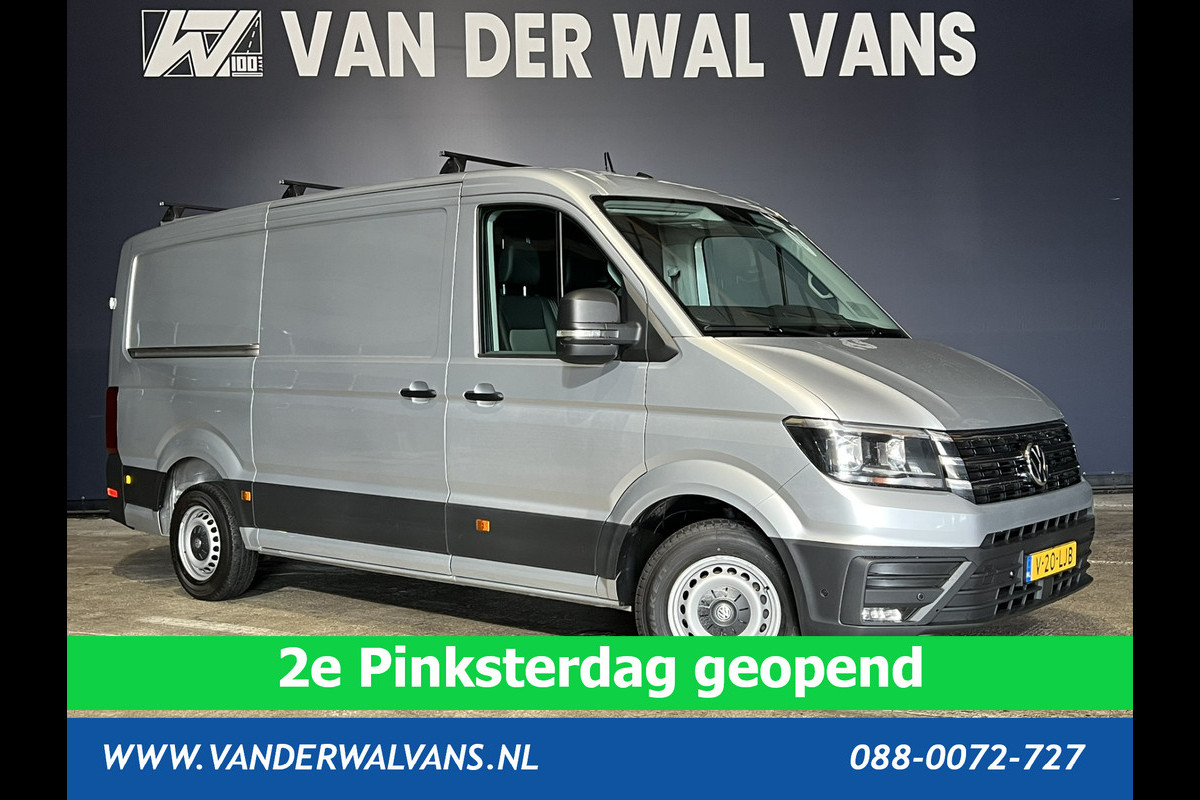Volkswagen Crafter 2.0 TDI 141pk L3H2 L2H1 Euro6 Airco | 3000kg Trekhaak | Camera | Navigatie | Apple Carplay Android Auto, Cruisecontrol, Parkeersensoren, Dakdragers, Bijrijdersbank