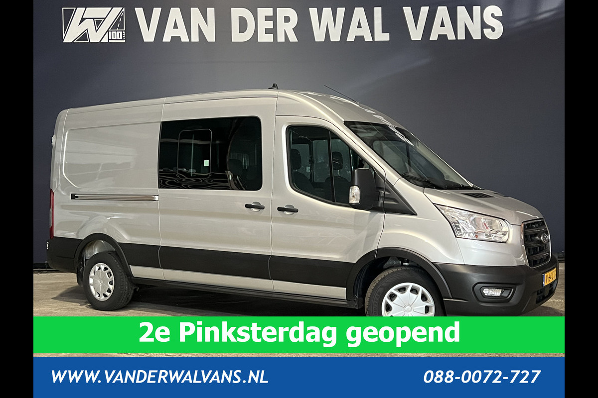 Ford Transit 2.0 TDCI 131pk L3H2 Dubbele Cabine Euro6 Airco | 6-Zits | LED | 2500kg Trekhaak | Cruisecontrol Verwarmde voorruit, Parkeersensoren Ford Transit 2.0 TDCI 131pk L3H2 Dubbele Cabine Euro6 Airco | 6-Zits | LED | 2500kg Trekhaak | Cruisecontrol Verwarmde voorruit, Parkeersensoren