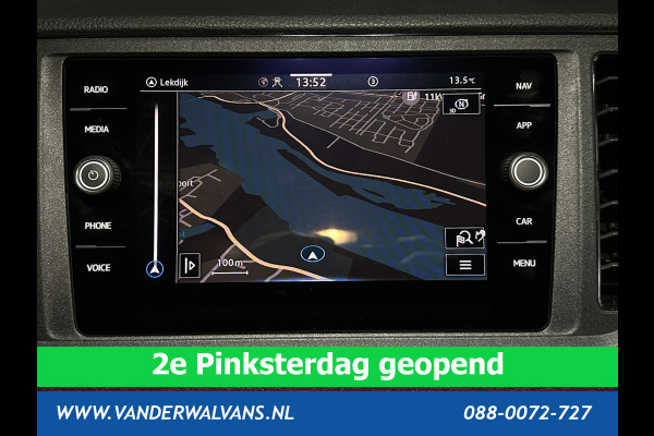 Volkswagen Crafter 2.0 TDI 140 pk Pick up Open laadbak Dubbele Cabine Euro6 Airco | 7-Zits | Navigatie | 2800kg Trekhaak Apple Carplay, Android Auto, Cruisecontrol, Chauffeursstoel
