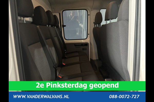 Volkswagen Crafter 2.0 TDI 140 pk Pick up Open laadbak Dubbele Cabine Euro6 Airco | 7-Zits | Navigatie | 2800kg Trekhaak Apple Carplay, Android Auto, Cruisecontrol, Chauffeursstoel