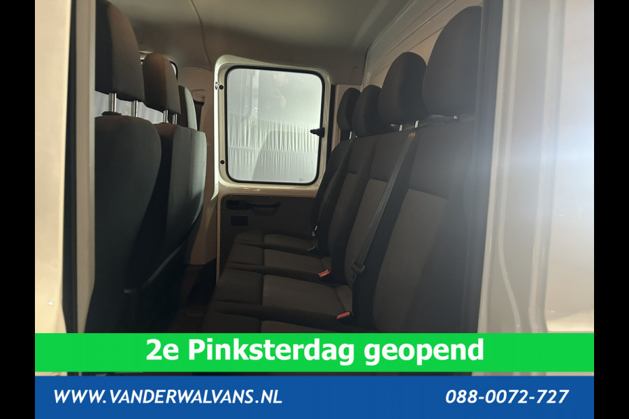 Volkswagen Crafter 2.0 TDI 140 pk Pick up Open laadbak Dubbele Cabine Euro6 Airco | 7-Zits | Navigatie | 2800kg Trekhaak Apple Carplay, Android Auto, Cruisecontrol, Chauffeursstoel