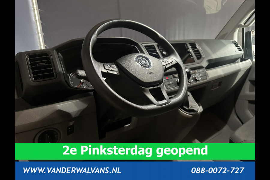 Volkswagen Crafter 2.0 TDI 140 pk Pick up Open laadbak Dubbele Cabine Euro6 Airco | 7-Zits | Navigatie | 2800kg Trekhaak Apple Carplay, Android Auto, Cruisecontrol, Chauffeursstoel
