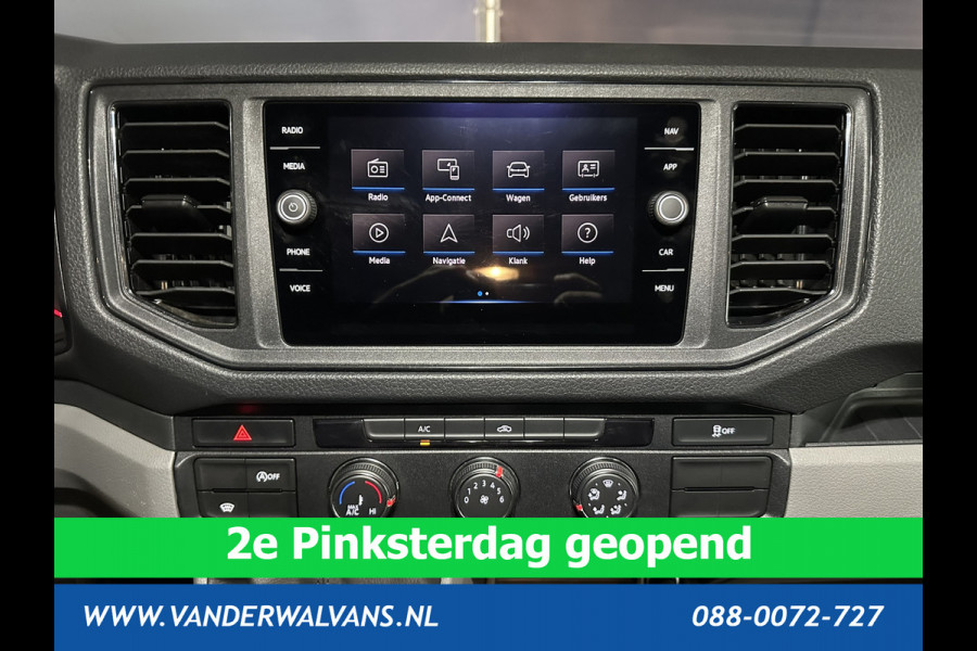 Volkswagen Crafter 2.0 TDI 140 pk Pick up Open laadbak Dubbele Cabine Euro6 Airco | 7-Zits | Navigatie | 2800kg Trekhaak Apple Carplay, Android Auto, Cruisecontrol, Chauffeursstoel