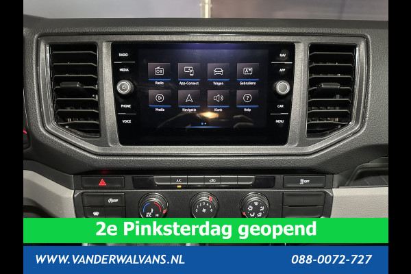 Volkswagen Crafter 2.0 TDI 140 pk Pick up Open laadbak Dubbele Cabine Euro6 Airco | 7-Zits | Navigatie | 2800kg Trekhaak Apple Carplay, Android Auto, Cruisecontrol, Chauffeursstoel