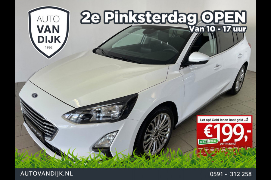 Ford FOCUS Wagon 1.0 EcoBoost Titanium X Business AUTOMAAT AIRCO NAVI CRUISE BLUETOOTH STRVERW STLVERW PRIVACYGLAS NIEUWSTAAT