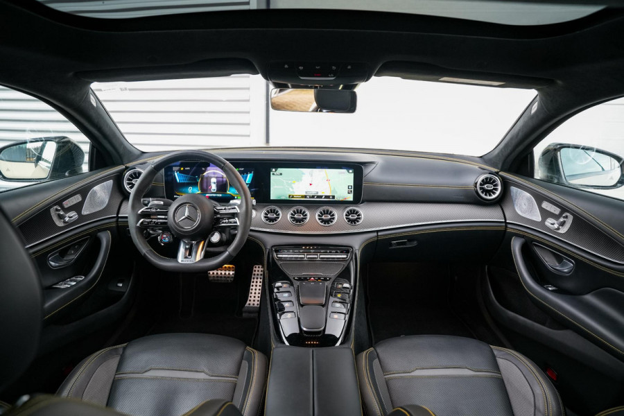 Mercedes-Benz AMG GT 53 AMG Edition Magno Gold Panodak Burmester Memory Stoelventilatie Widescreen 360 Camera