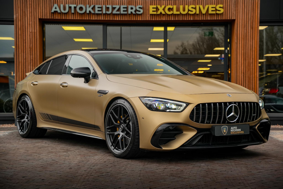 Mercedes-Benz AMG GT 53 Edition Magno Gold Panodak Burmester Memory Stoelventilatie Widescreen 360 Camera