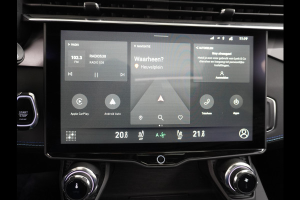Lynk & Co 01 PHEV AUT-7 261pk Pano-Schuif-K-dak 20" 360°Camera Zwarte hemel bekleding Apple Carplay Android Auto Adaptive-Cr NaviPdc-a+v Ecc  Elek.Memory.Stoel File assistent Dodehoek detector Elektrisch bedienbare achterklep Rijstrooksensor Wifi Verkeersbord detectie 425Nm koppel 3,6kw laadvermogen €44.882 Nieuwprijs 1e Eigenaar Origineel NLse auto!