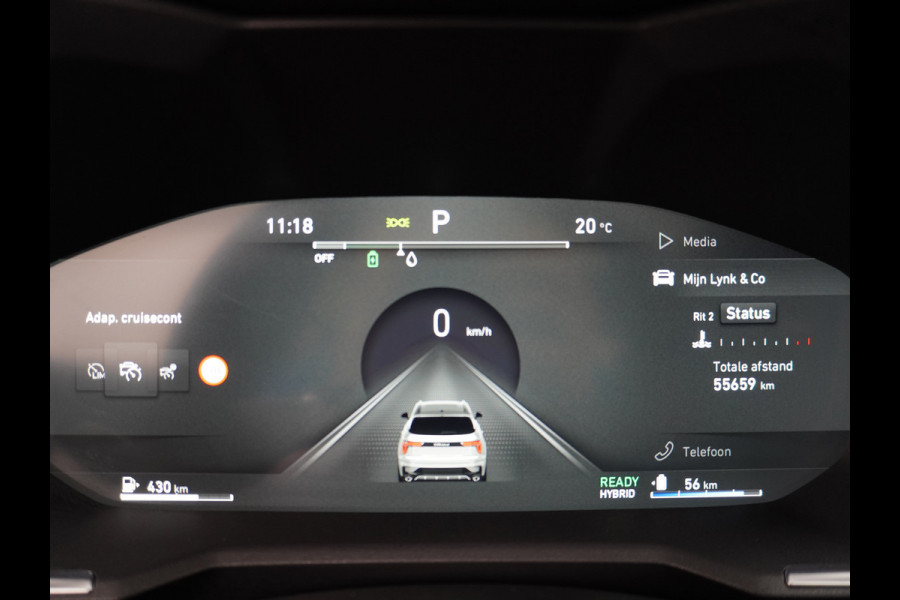 Lynk & Co 01 PHEV AUT-7 261pk Pano-Schuif-K-dak 20" 360°Camera Zwarte hemel bekleding Apple Carplay Android Auto Adaptive-Cr NaviPdc-a+v Ecc  Elek.Memory.Stoel File assistent Dodehoek detector Elektrisch bedienbare achterklep Rijstrooksensor Wifi Verkeersbord detectie 425Nm koppel 3,6kw laadvermogen €44.882 Nieuwprijs 1e Eigenaar Origineel NLse auto!