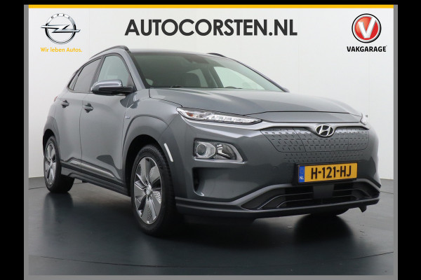 Hyundai Kona EV 64kWh Stoelverwarming Apple Carplay Android Auto Navi Ecc Adap.Cruise Head-Up Display Camera DAB PDC Fashion Design-Pack Keyless Bluelink Led Regen-Lichtsensor Dodehoek-assistent Rijstrooksensor 1e Eigenaar, 449km WLTP actieradius Heerlijke sterke en efficiënte EV met grote accu!