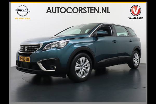 Peugeot 5008 T131PK AUT-8 7-Pers.Navi 360°Camera Apple Carplay Android Trekhaak Ecc Cruise Blue Executive DAB+ Pack City Regen-Lichtsensor Verkeersbordlezer Rijstrooksensor Connected services Verkeersbord detectie Orig.NLse auto EURO 6 1e eig.