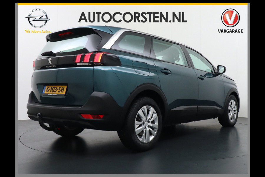Peugeot 5008 T131PK AUT-8 7-Pers.Navi 360°Camera Apple Carplay Android Trekhaak Ecc Cruise Blue Executive DAB+ Pack City Regen-Lichtsensor Verkeersbordlezer Rijstrooksensor Connected services Verkeersbord detectie Orig.NLse auto EURO 6 1e eig.