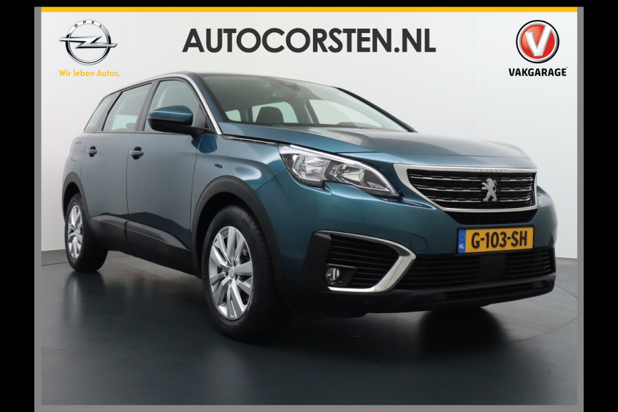 Peugeot 5008 T131PK AUT-8 7-Pers.Navi 360°Camera Apple Carplay Android Trekhaak Ecc Cruise Blue Executive DAB+ Pack City Regen-Lichtsensor Verkeersbordlezer Rijstrooksensor Connected services Verkeersbord detectie Orig.NLse auto EURO 6 1e eig.
