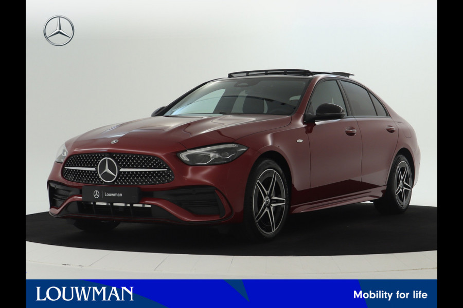 Mercedes-Benz C-Klasse 300 e Business Solution AMG | Trekhaak | Nightpakket | Parkeerpakket met 360°-camera | Memorypakket | Dodehoekassistent Antidiefstalpakket GUARD 360° Plus | Spiegelpakket | KEYLESS GO | 	USB-pakket |